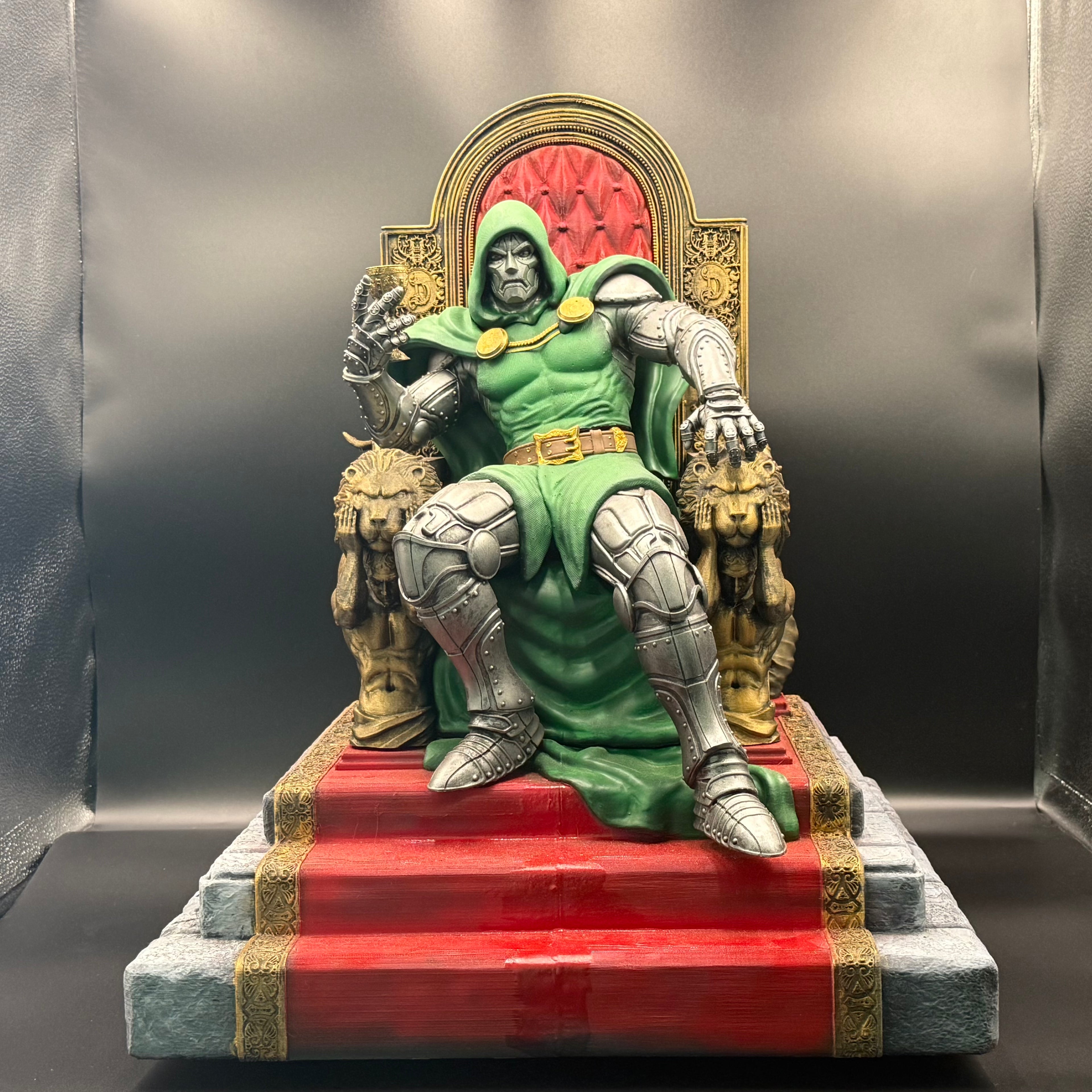 Dr. Doom on Throne